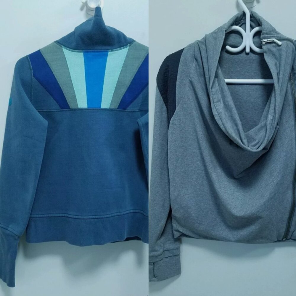 2 Lululemon Igloo Sunrise Sway Charcoal Jacket Sweater Bundle Size 6 Small